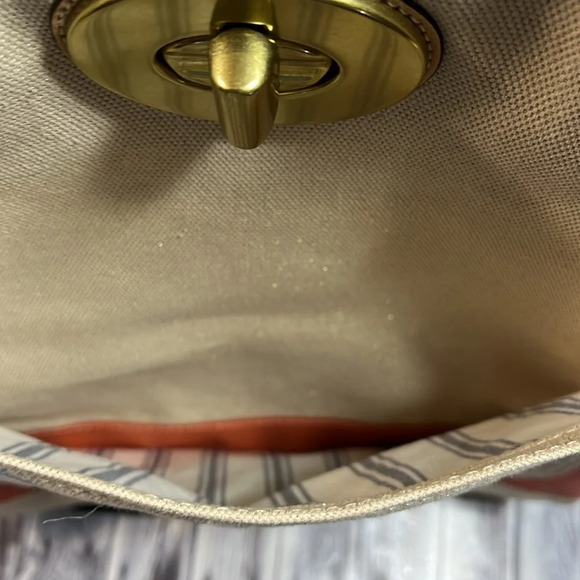 RARE: Coach-Pierre Le Tan Collab Beach Umbrella Canvas Tote with card holder. - Picture 7 of 16